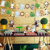 Jungle Safari Banners 2pcs Safari Animals Birthday Party Cutout