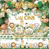 Wild Birthday Decorations Safari Birthday Decorations 277Pcs Wild