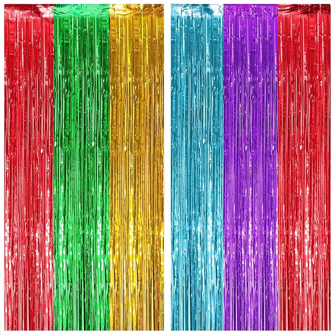 KatchOn, XtraLarge Rainbow Streamers - 3.2 x 8. Ft, 2 Pcs |