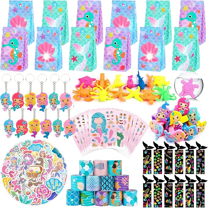 Mermaid Party Favors 12 Pack Mermaid Birthday Party Supplies Goodie