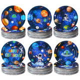 Funnymoom 60 Pcs Outer Space Birthday Party Supplies 7 Inch Solar