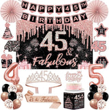 45th Birthday Decorations for Women 32PCS 45th Birthday Party