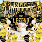 Elegant gold Retirement Decorations Kit for Women ang man Features