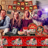 Movie Night Supplies Drive In Movie Party Tableware Set Include Now