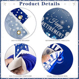 Retirement Party Decorations for Men Women 109Pcs Blue Silver Happy