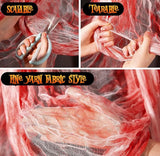 315 x 85 Inch Halloween Creepy Blood Cloth Scary Spooky Cloth with
