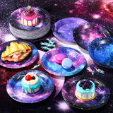 60 Pcs 7 Inch Space Galaxy Paper Plates Outer Space Theme