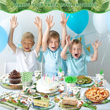 300 Pcs Dinosaur Plates and Napkins Serves 50 Guests Dinosaur