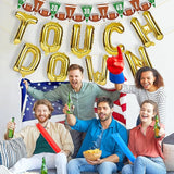 11 Pcs Football Party Decorations Kit Touchdown Letter Foil Balloon