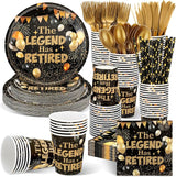218 Pcs Retirement Party Decorations for Men Women the Legend Has
