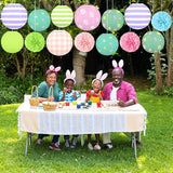 14pcs Easter Party Hanging Decorations Vintage Paper Lanterns and