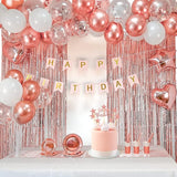 Party spot! 253 Pcs Birthday Decorations For Women Rose Gold Party
