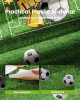 Pureegg Soccer Party Decorations 2026 Plastic Tablecloth Disposable
