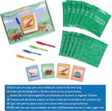 Invisible Ink Pen and Notebook Pack 16 Dinosaur Party Favors for