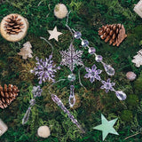 18pcs Crystal Christmas Ornaments for Christmas Tree