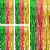 5 Pack Hawaii Backdrop Party Decorations Tinsel Curtain Summer Party