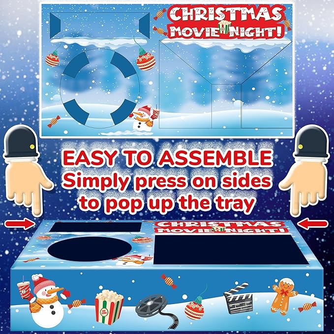 Movie Night Christmas Party Supplies 36ps Christmas Movie Night