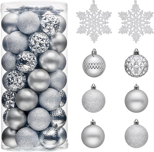 Valery Madelyn Christmas Tree Decorations Ornament Set, 50ct 2 Inches