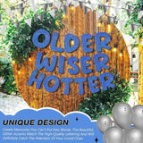 Fulmoon Set of 3 Pre Strung Older Wiser Hotter Glitter Banner Funny #9