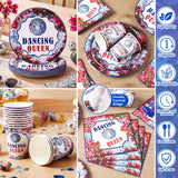 Sunnychicc 168 Pcs Dancing Queen Party Decorations Retro Disco
