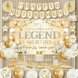 Roetyce Retirement Party Decorations Women, Champagne Gold Happy