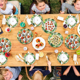 120 Pcs Summer Party Paper Plates Disposable