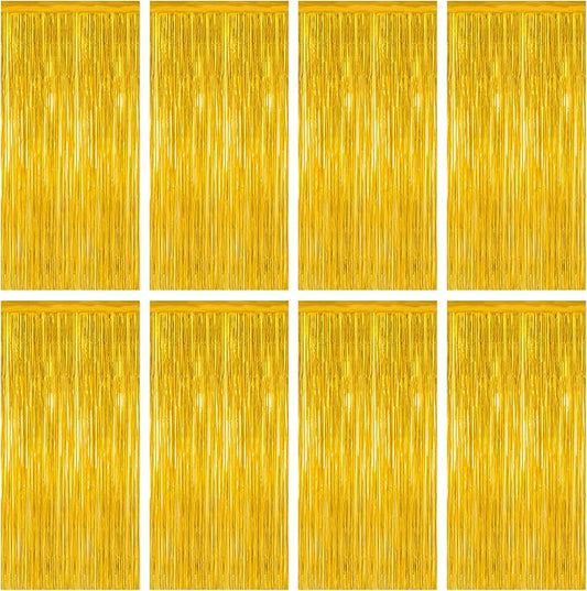 8 Pack 2026 Graduation Party Decorations, 3.28 FT x 7.05 FT Gold