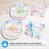 96 Pcs Princess or Prince Gender Reveal Decorations Princess Prince