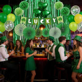 37 Pcs St Patricks Day Decorations Set Shamrock Lucky Banner Foil