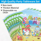 96 Pcs Hello Summer Beach Party Plates Napkins Tableware Set End of