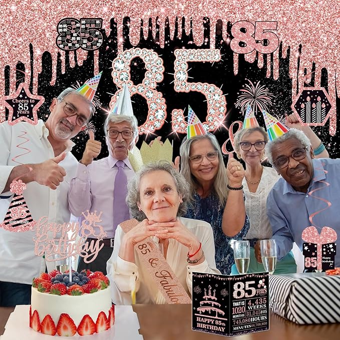 85th Birthday Decorations for Women 32PCS 85th Birthday Party