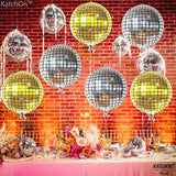 KatchOn, Large Gold and Silver Disco Ball Balloons - 22 Inch, Pack of