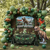 Dinosaur Birthday Party Decorations Includes Green and brown balloon