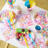 145 Pcs Unicorn Birthday Party Supplies with Unicorn Banner for