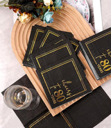 Cheers to Years Cocktail Napkins - 50 PK - 3-Ply Birthday Napkins 5x5