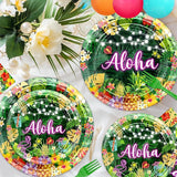 Hawaiian Aloha Party Decorations 204 Pcs Luau Party Decorations Kit