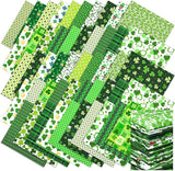 100 Pcs 10 x 10 Inch St Patrick's Day Fabric Squares Bundles Irish