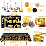 black Construction 3rd Birthday Party Supplies Dump Truck 3rd