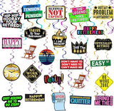 Retirement Hanging Swirls 25 Pieces Happy Retirement Party