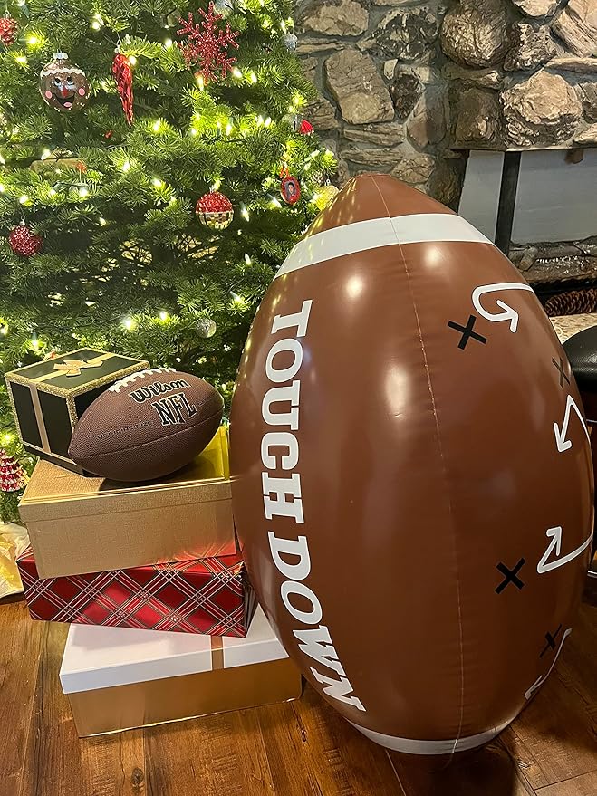 40 Giant Jumbo Inflatable Football with Tee Set for Football Party