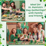 450 Pcs Happy St Patrick's Day Tableware Set Decorations Lucky Green