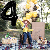 KatchOn, Black Number 4 Balloons - Giant, 40 Inch | Black 4 Balloon