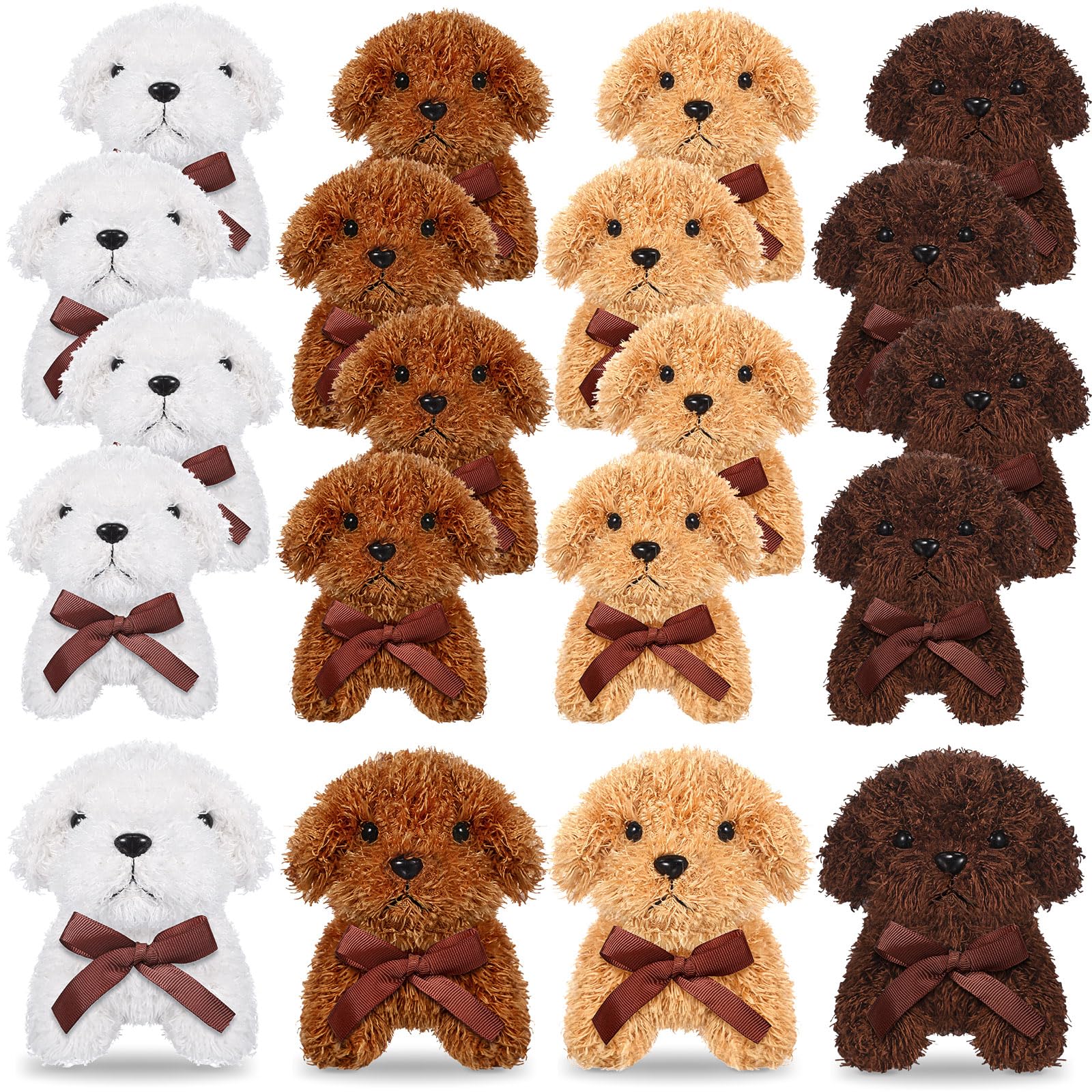 Sosation 20 Pcs 4.72 Inch Mini Puppy Stuffed Animal Adopt a Puppy