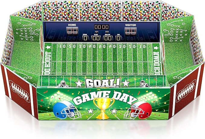 Football Party Supplies Kit Large 23.62x17 inch Football Snack