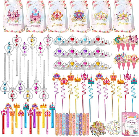 308PCS Princess Birthday Party Decorations Favors Including Goodie