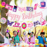 Y2k 2000s Birthday Party Banners Hot Girls Pink Birthday Party