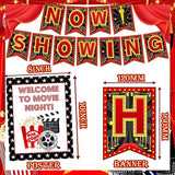 121pcs Movie Night Decorations Movie Theme Party Decorations Movie