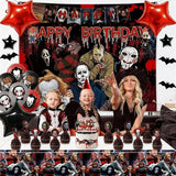 Horror Birthday Party Decorations 50 Pcs Halloween Theme Kit with