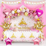 Princess Birthday Party Decorations Pastel Floral Castle Party