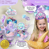 248 Pieces Little Mermaid Birthday Decorations Kit All in 1 Girl's